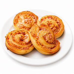 Schinken, Käse Pizzabrötchen